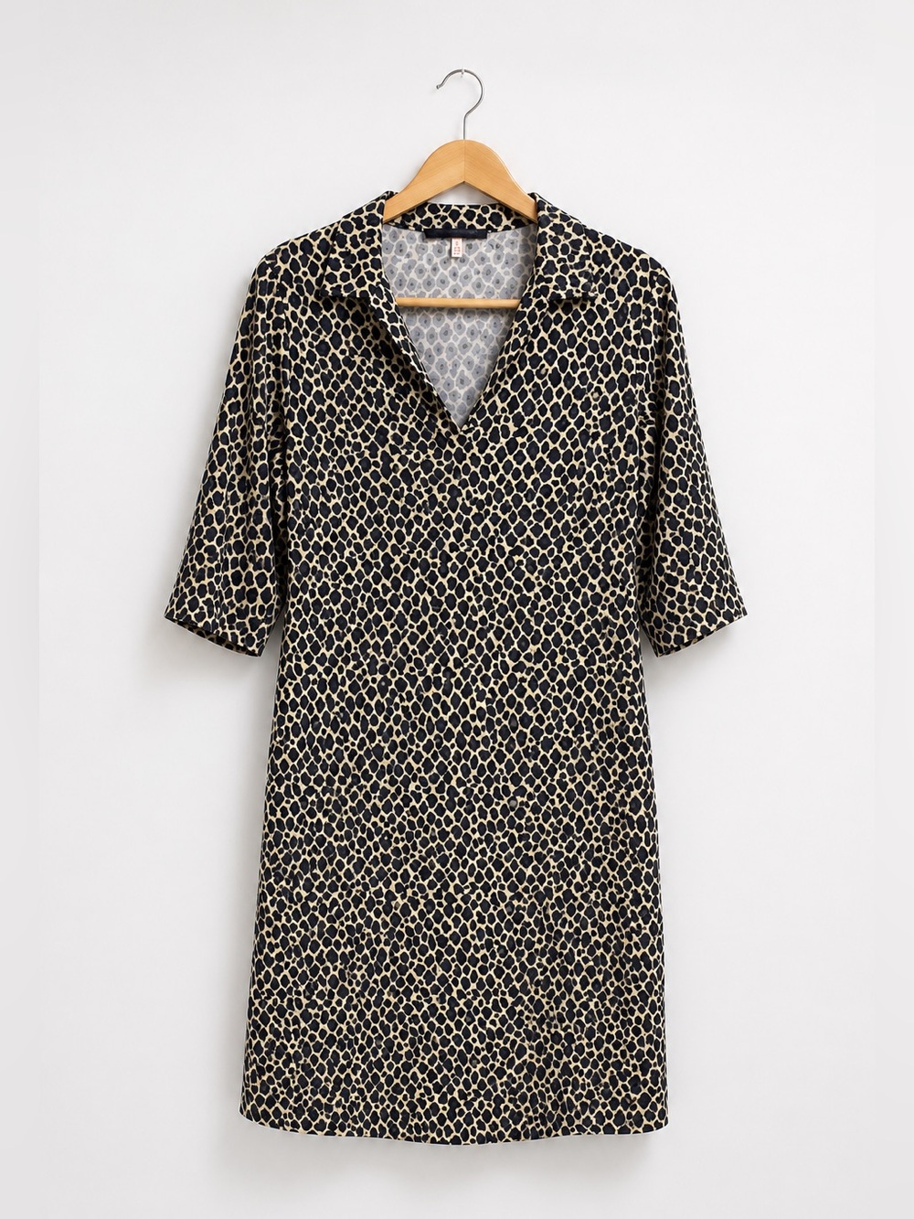 Jude Connally Finley Animal Print Collared Dress Women’s Size S